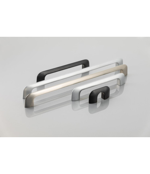 Tirador MILANO de zink y aluminio C=32 negro mate