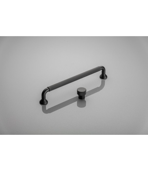 Pomo de aluminio STRUCTURE negro mate