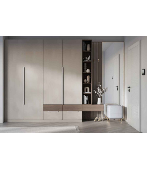 Tirador de aluminio HEXA C=192 mm blanco