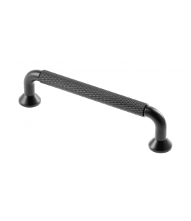 Tirador de aluminio ESTRUCTURA C=128 negro mate