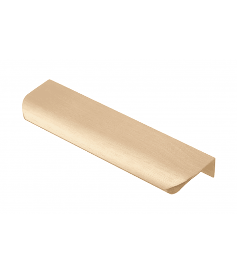 Tirador de aluminio HEXA C=96 mm oro cepillado