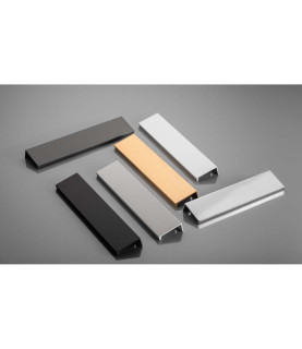 Tirador de aluminio HEXI (oro cepillado) 96 mm/150 mm