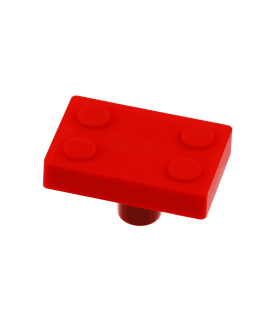 TIRADOR INFANTIL DE GOMA CUBO ROJO