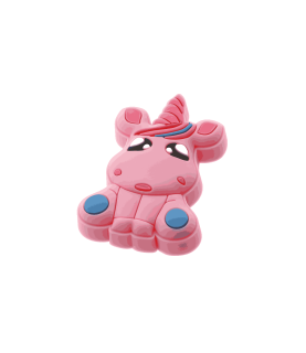 TIRADOR INFANTIL DE GOMA UNICORNIO ROSA