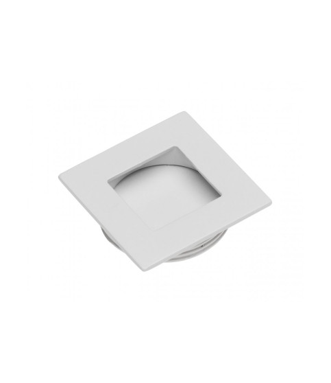 Tirador de mueble integrado rectangular cromado