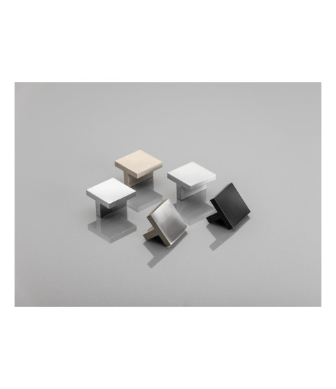 Tirador de mueble 40 x 40  mm cromado