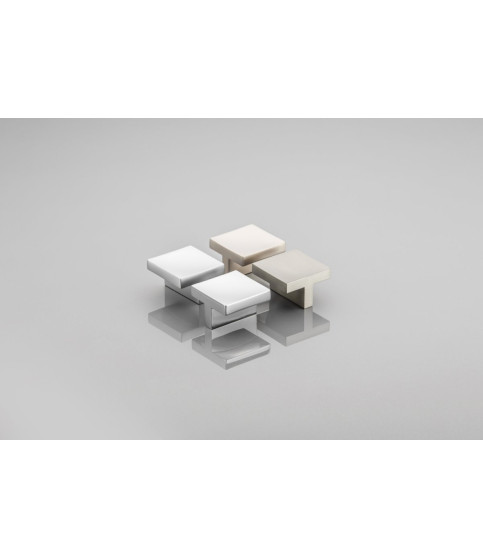 Tirador de mueble 40 x 40  mm cromado