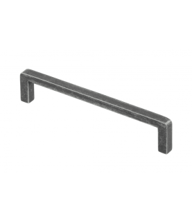 Tirador zink y alumino BAGIO C=128 mm plata vieja