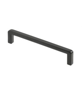 Tirador zink y aluminio BAGIO C=128 mm negro mate