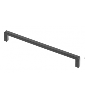 Tirador zink y aluminio BAGIO C=192 mm negro mate