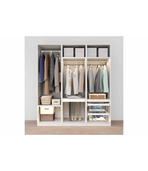 CESTA DE ROPA ELITE 600MM MONTAJE OCULTO CON AMORTIGUADOR BLANCO