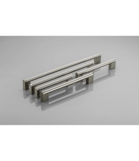 Zamak handle 336 C=128mm brushed steel