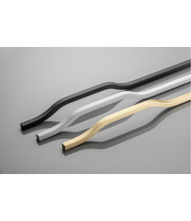 Tirador GTV GRAVEL C=3×352 mm L=1200 mm Al, blanco mate