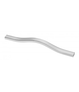 Tirador de aluminio Doppio separación 416 cromado
