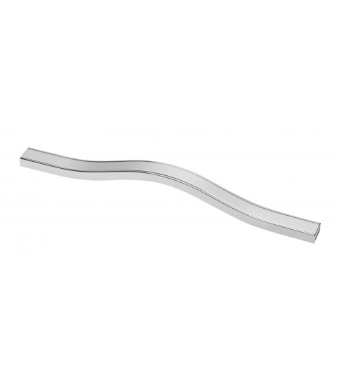 Tirador de aluminio Doppio tamaño 192 cromado