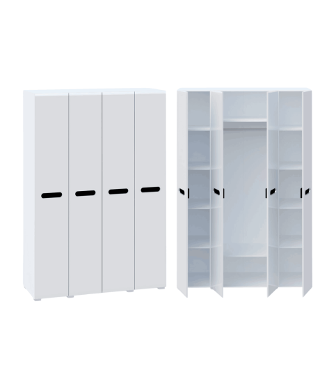 ARMARIO 4 PUERTAS (150) BIANCO