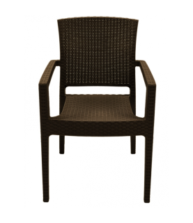 SILLÓN LARRY APILABLE POLIPROPILENO ANTRACITA