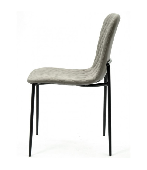 Silla PITT, metal, tapizado tejido técnico 8 marrón