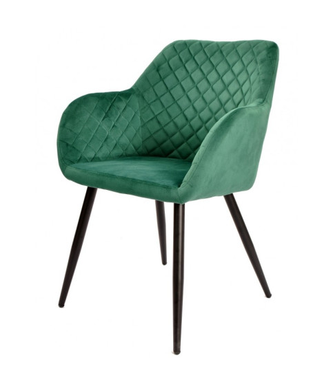 SILLÓN ROLANDO METAL TAPIZADO VELVET 13 GRIS CLARO