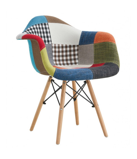 SILLÓN STAR PAT22 MADERA TEJIDO PATCHWORK COLOR 22 SILLÓN STAR PAT22 MADERA TEJIDO PATCHWORK COLOR 22