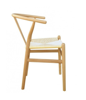 Silla WISH, haya, natural, fibra trenzada