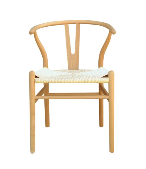 Silla WISH, haya, natural, fibra trenzada