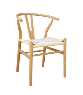 Silla WISH, haya, natural, fibra trenzada