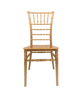 Silla CHIAVARI NEW, apilable, polipropileno dorado