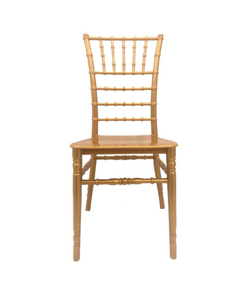 Silla CHIAVARI NEW, apilable, polipropileno dorado