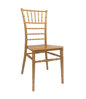 Silla CHIAVARI NEW, apilable, polipropileno dorado