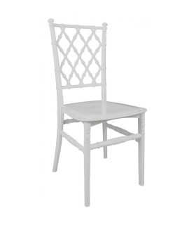 Silla TRENZA, apilable, polipropileno blanco