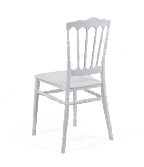 Silla WEDDING, apilable, polipropileno blanco