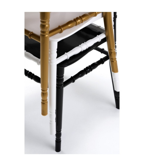 Silla WEDDING, apilable, polipropileno blanco