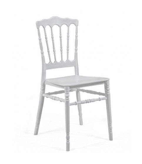 Silla WEDDING, apilable, polipropileno blanco