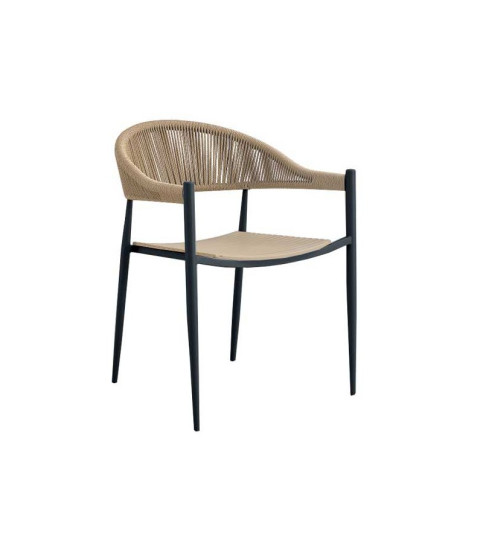 SILLÓN TIMOR METAL POLIPROPILENO Y CUERDA NATURAL SILLÓN TIMOR METAL POLIPROPILENO Y CUERDA NATURAL