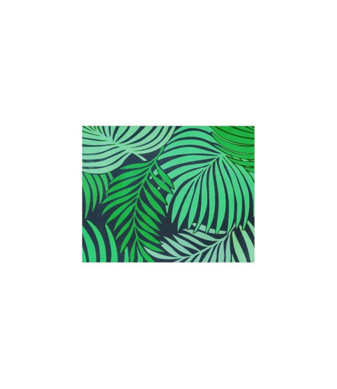 Silla HORUS NEW, metal, tapizado en velvet verde con trasera floral a juego