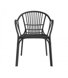 SILLÓN AMALFI APILABLE POLIPROPILENO ANTRACITA