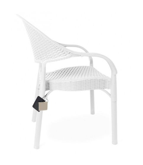 SILLÓN TORREMOLINOS APILABLE POLIPROPILENO BLANCO