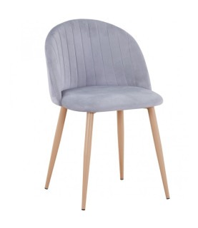 Silla VELVET NEW, patas metálicas, similpiel vintage cuero 3-2