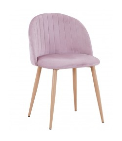 Silla VELVET NEW, patas metálicas, similpiel vintage cuero 3-2