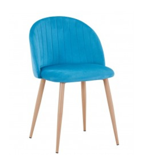 Silla VELVET NEW, patas metálicas, similpiel vintage cuero 3-2