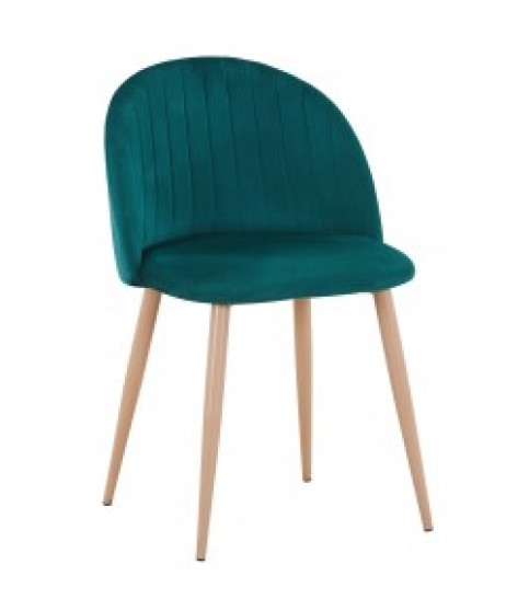 Silla VELVET NEW, patas metálicas, similpiel vintage cuero 3-2