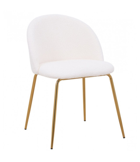 TEDDY chair, gold legs, wool upholstery