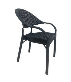 SILLÓN RICK APILABLE POLIPROPILENO ANTRACITA