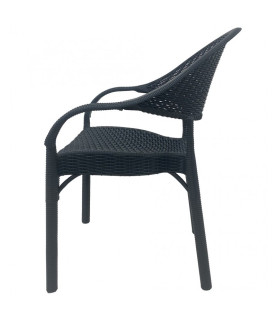 SILLÓN RICK APILABLE POLIPROPILENO ANTRACITA