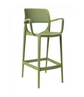 TABURETE DE BAR VERDI POLIPROPILENO VERDE