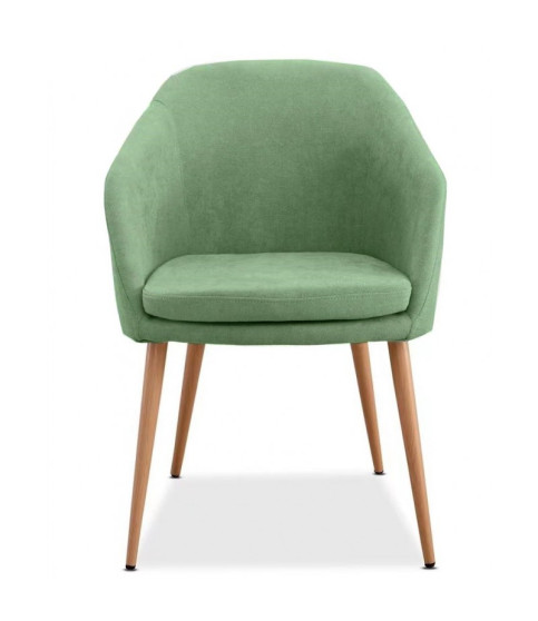 SILLÓN LART METÁLICO TAPIZADO LINO GRIS OSCURO