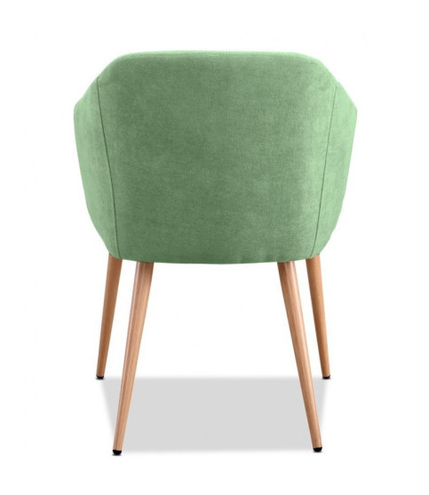 SILLÓN LART METÁLICO TAPIZADO LINO GRIS OSCURO