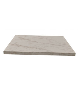 Tablero de melamina 30 mm, Mármol Carrara, 60 x 60 cm