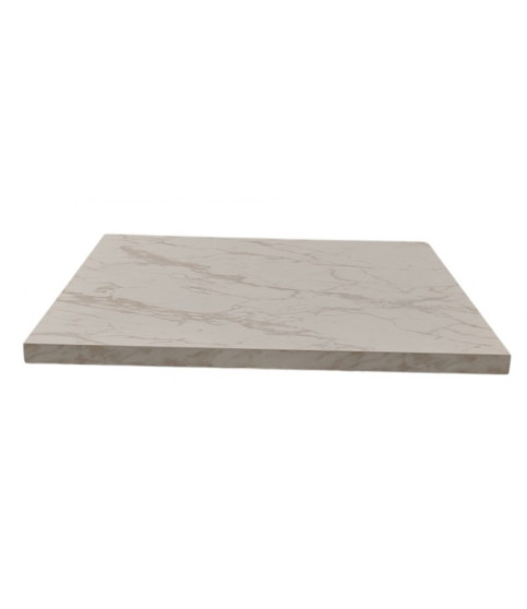 Tablero de melamina 30 mm, Mármol Carrara, 60 x 60 cm